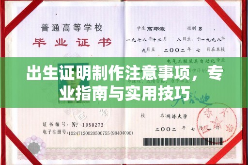宜君出生证明制作注意事项，专业指南与实用技巧