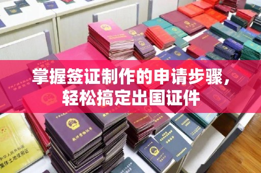 宜君掌握签证制作的申请步骤，轻松搞定出国证件