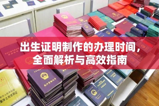 宜君出生证明制作的办理时间，全面解析与高效指南