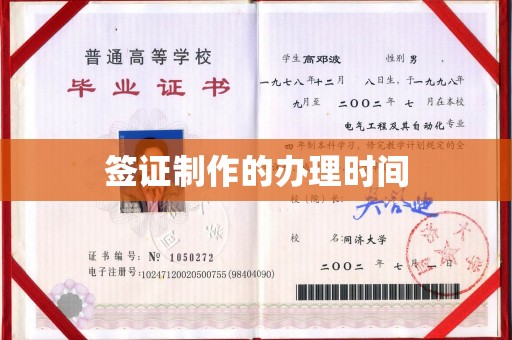宜君签证制作的办理时间
