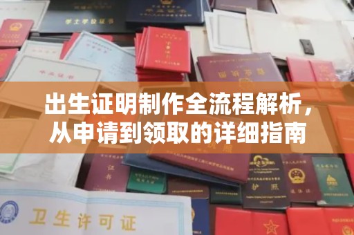 宜君出生证明制作全流程解析，从申请到领取的详细指南
